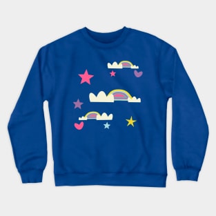 rainbow stars and hearts Crewneck Sweatshirt